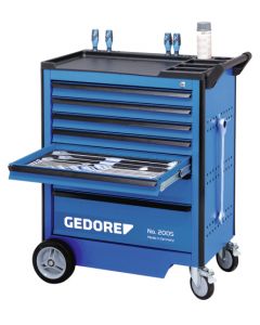 Gereedschapwagen met individuele lade-uittrekblokkering 1