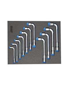 Dubbele soksleutelset in 2/4 CT module, 11-dlg